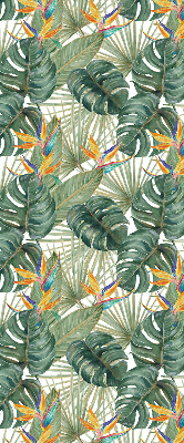 Modern roller blind Tropical plants