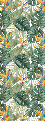 Modern roller blind Tropical plants