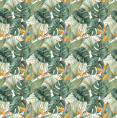 Modern roller blind Tropical plants