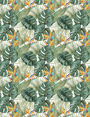 Modern roller blind Tropical plants
