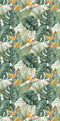 Modern roller blind Tropical plants