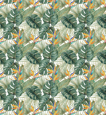 Modern roller blind Tropical plants