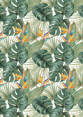 Modern roller blind Tropical plants