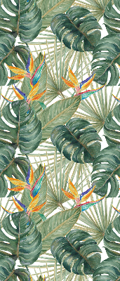 Modern roller blind Tropical plants