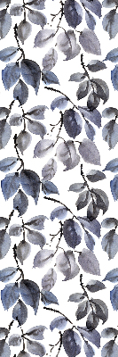 Fabric roller blind Dark leaves