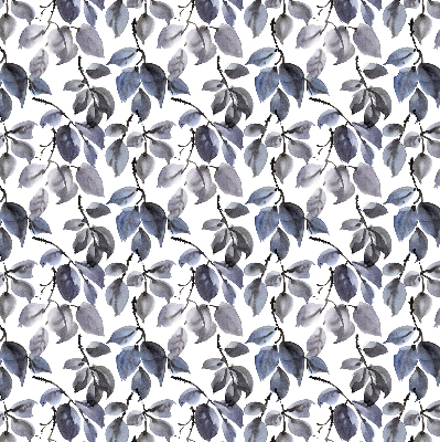 Fabric roller blind Dark leaves