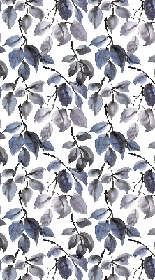 Fabric roller blind Dark leaves