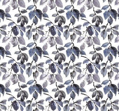 Fabric roller blind Dark leaves