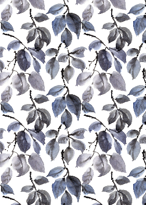 Fabric roller blind Dark leaves