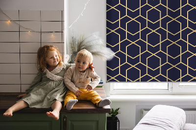 Modern roller blind 3d cube