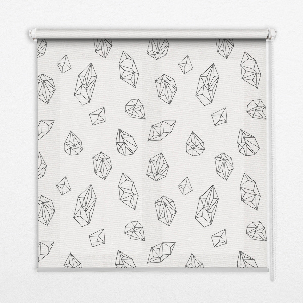 Roller blind for large window Geometric shapes