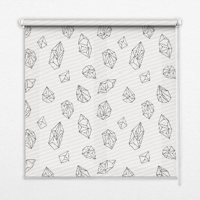 Roller blind for large window Geometric shapes