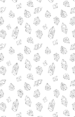 Roller blind for large window Geometric shapes
