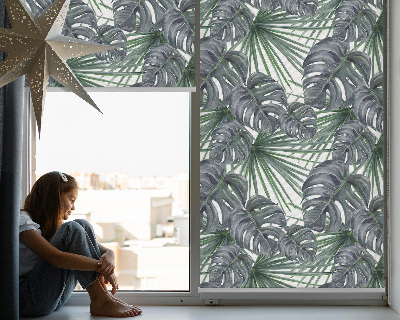 Fabric roller blind Leaves