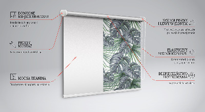 Fabric roller blind Leaves