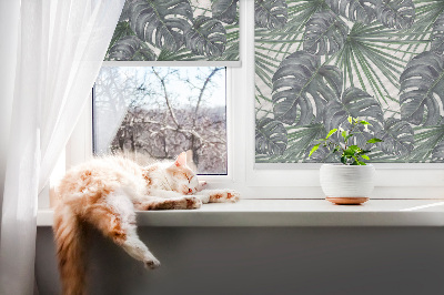 Fabric roller blind Leaves