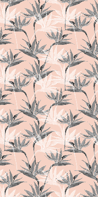 Modern roller blind Gray flowers
