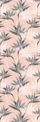 Modern roller blind Gray flowers