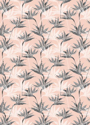 Modern roller blind Gray flowers