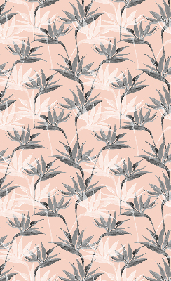 Modern roller blind Gray flowers