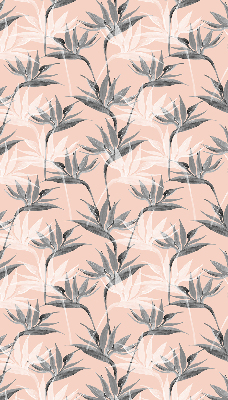 Modern roller blind Gray flowers