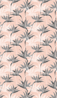 Modern roller blind Gray flowers