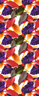 Roller blind for large window Colorful leaves
