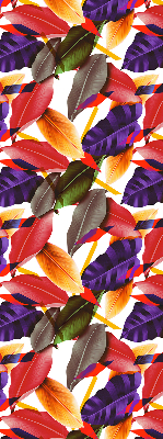 Roller blind for large window Colorful leaves