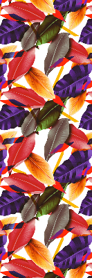 Roller blind for large window Colorful leaves