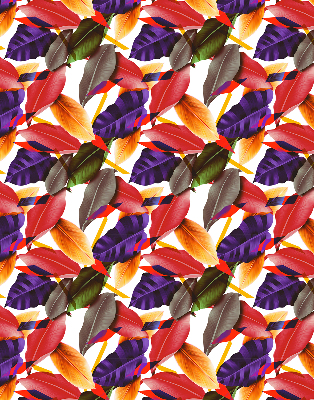 Roller blind for large window Colorful leaves