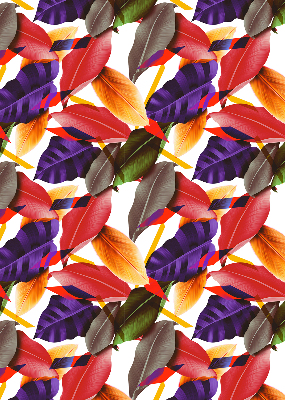 Roller blind for large window Colorful leaves