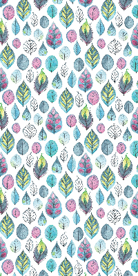 Fabric roller blind Colorful leaves