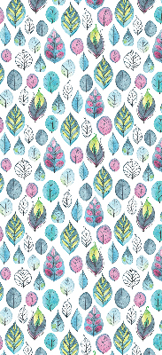 Fabric roller blind Colorful leaves