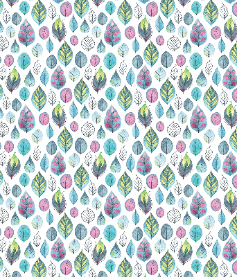 Fabric roller blind Colorful leaves