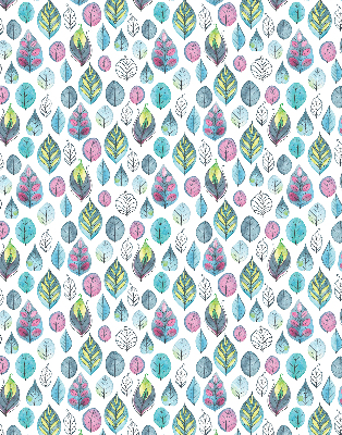 Fabric roller blind Colorful leaves