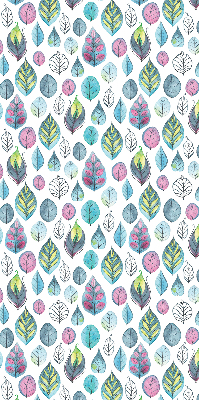 Fabric roller blind Colorful leaves