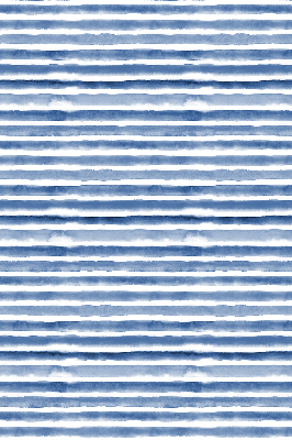 Roller blind for large window Painted blue stripes
