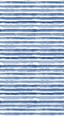 Roller blind for large window Painted blue stripes
