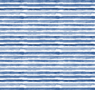 Roller blind for large window Painted blue stripes