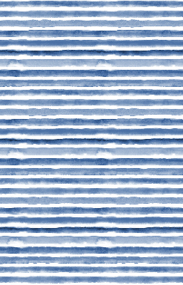 Roller blind for large window Painted blue stripes