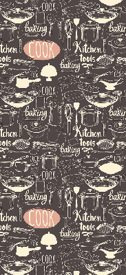 Modern roller blind Culinary utensils