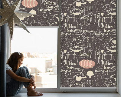 Modern roller blind Culinary utensils