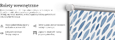 Roller blind for large window Painted grains
