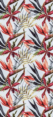 Roller blind for large window Exotic leaves