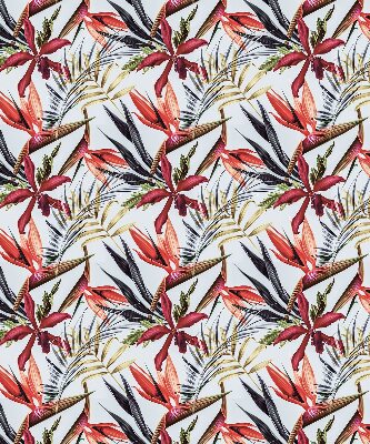 Roller blind for large window Exotic leaves