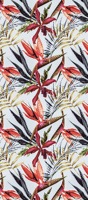 Roller blind for large window Exotic leaves