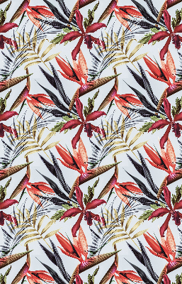 Roller blind for large window Exotic leaves