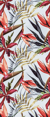 Roller blind for large window Exotic leaves