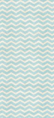 Roller blind for large window Blue zigzags