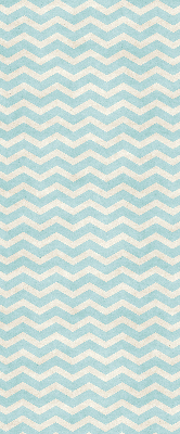Roller blind for large window Blue zigzags